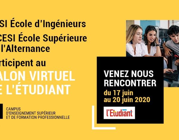 CESI Reims participe au salon virtuel des études supérieures de L’Étudiant !